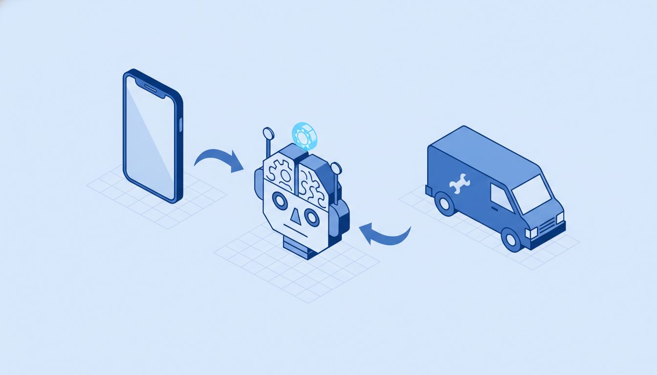 AI-powered call triage process from phone to automated dispatch
